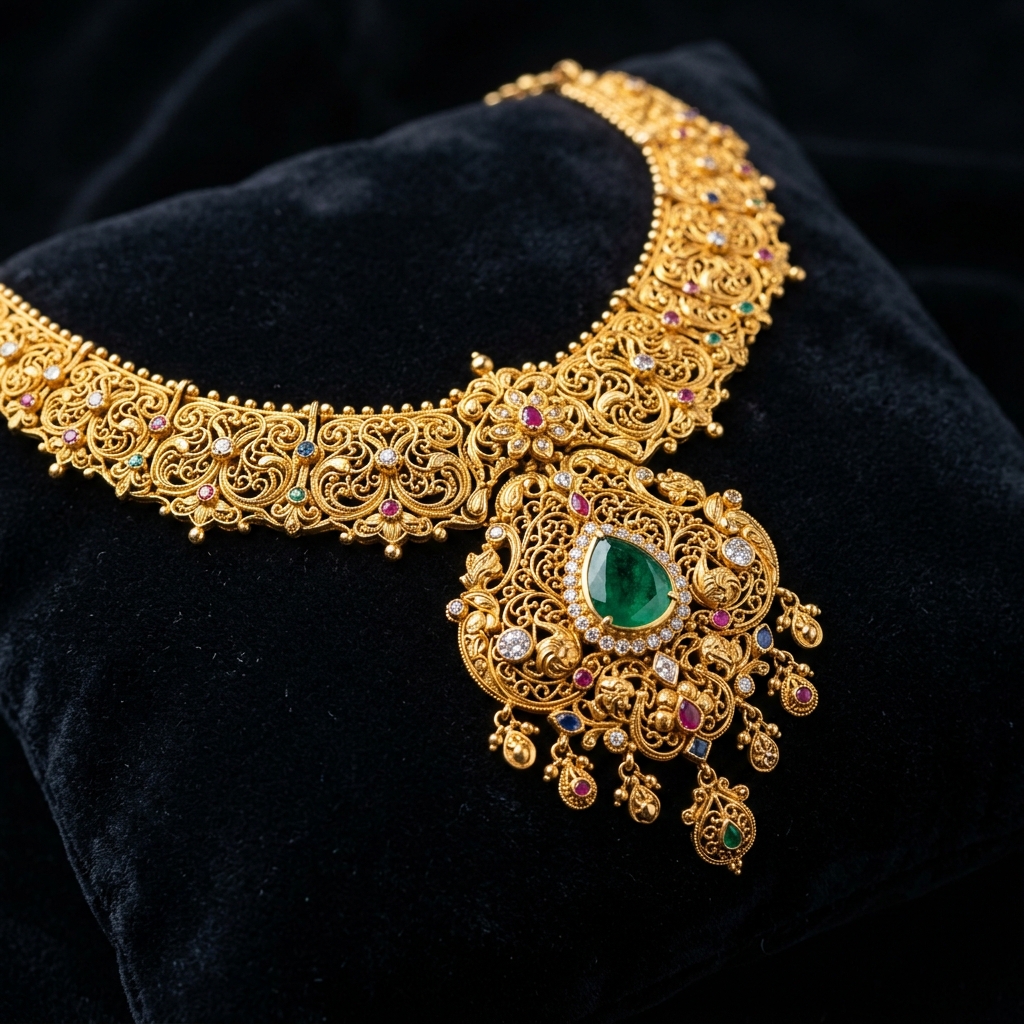 Signature Handmade Royal Gold Necklace
